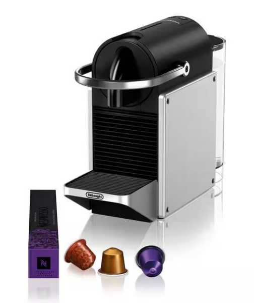 DeLonghi | Nespresso-Kaffeemaschine Pixie EN127.S, SIlber Re-Design